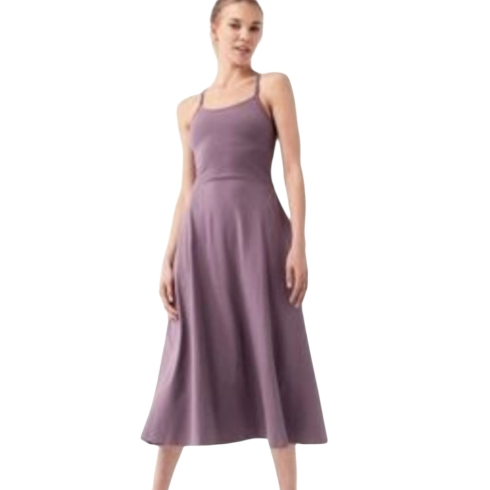 Elegant Purple Midi Dress